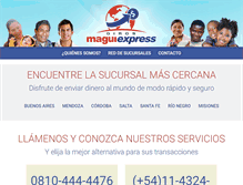 Tablet Screenshot of maguiexpress.com.ar